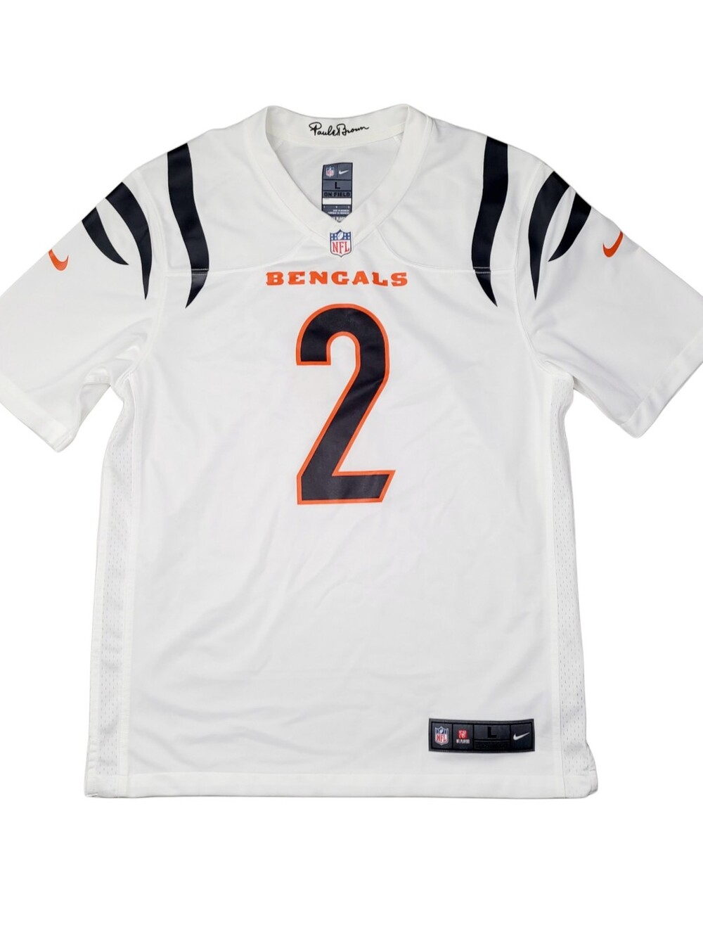 Nike Cincinnati Bengals Jersey Mens Large Evan McPherson #2 White On Field